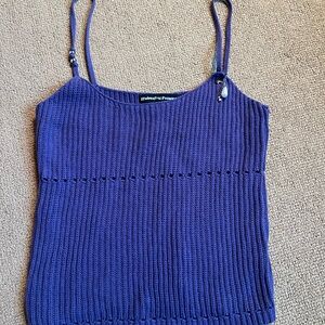 Third Charm Hyacinth Crochet Charm Tank Top